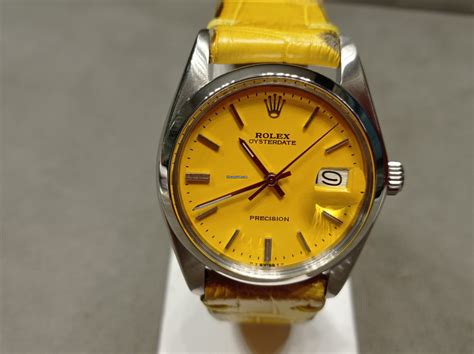 rolex precision giallo|rolex dial precision.